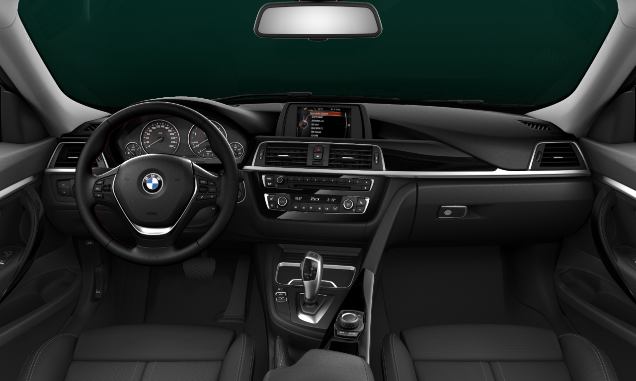 Interior of BMW 318d (F34 (MUE)), VIN WBA8T1100HBB78165