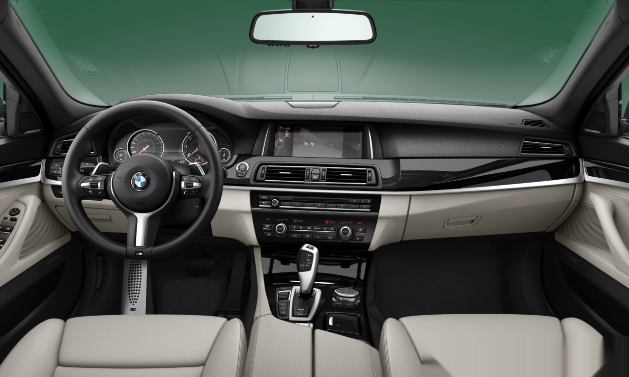 Interior of 2014 BMW 520d xDrive (F11 (MUE)), VIN WBA5L5109FD680035