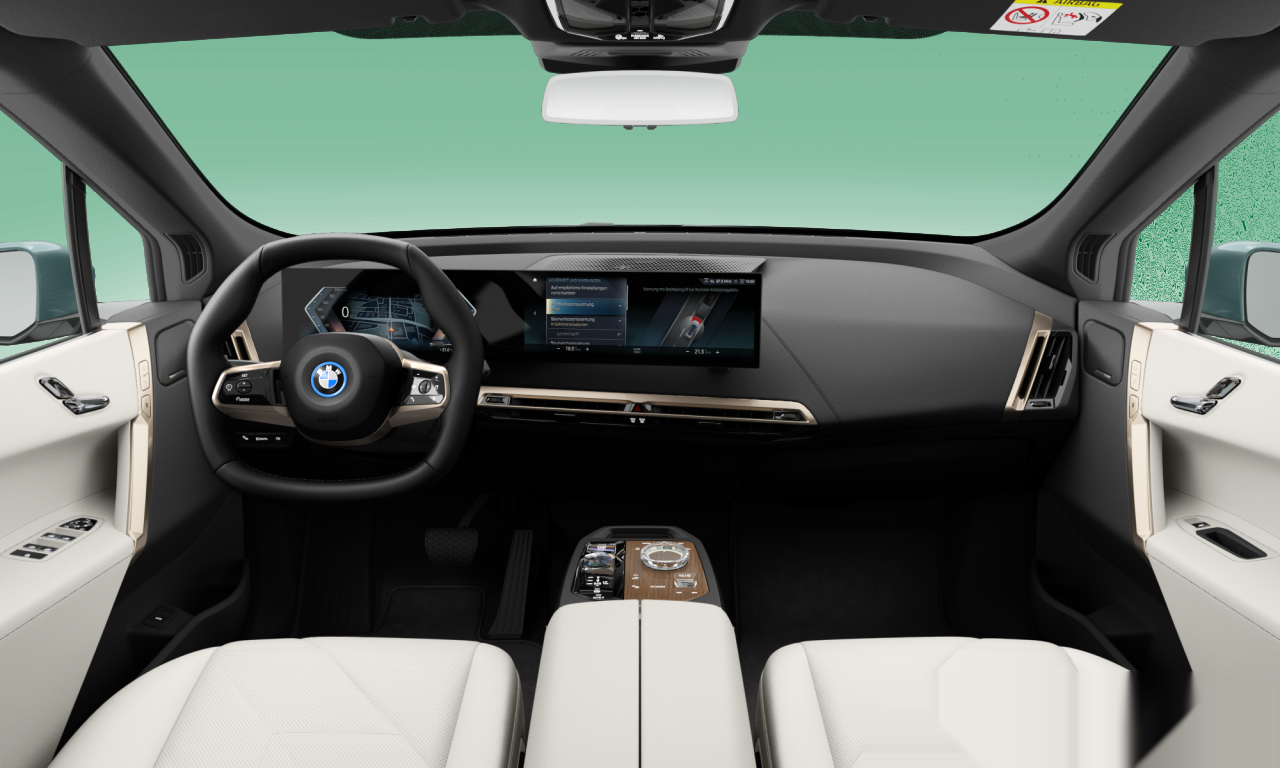 Interior of BMW iX xDrive50 (I20), VIN WBY21CF02PCL75846