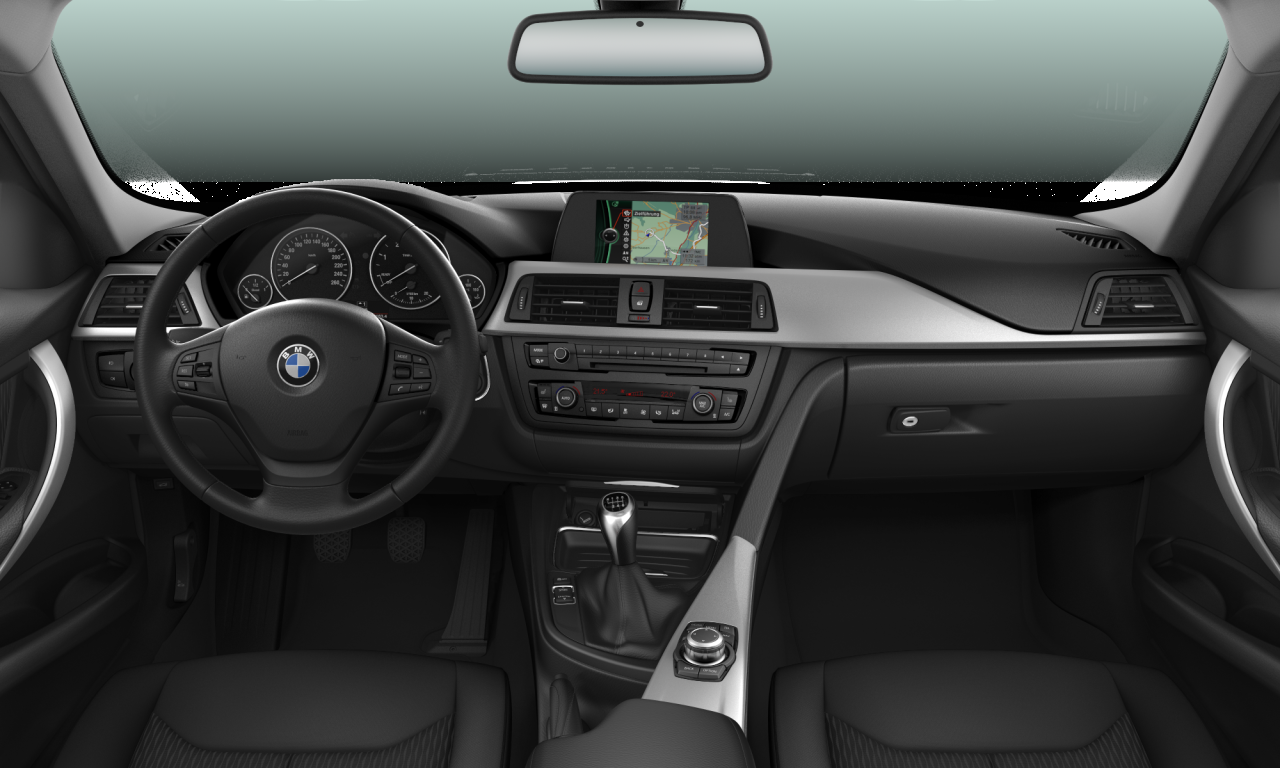 Interior of BMW 318d (Sedan (4 Doors)), VIN WBA3D11050F322889