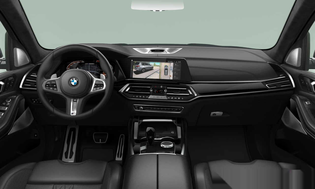 Interior of BMW X7 M50i (G07), VIN WBACX610609J71418