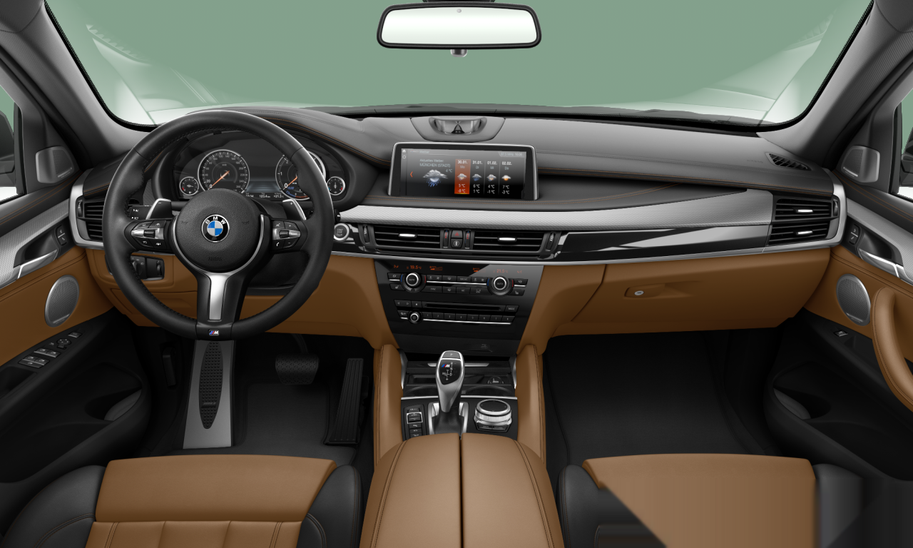 Interior of BMW X6 M50d (F16), VIN WBAKV620X00R77346