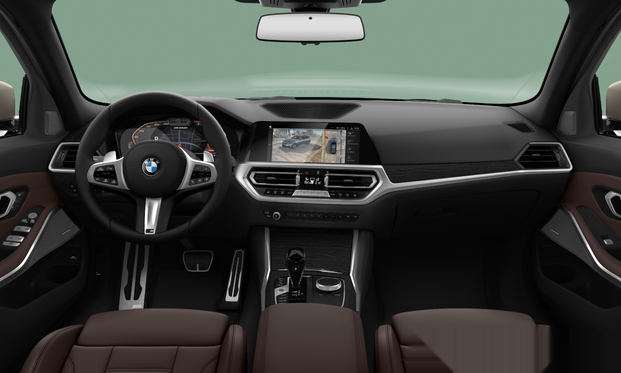 Interior of 2020 BMW M340i xDrive (G21), VIN WBA6N11010FJ99411