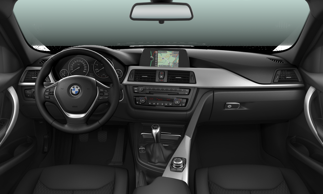 Interior of BMW 320d EfficientDynamics Edition (F31), VIN WBA3L11020F280698