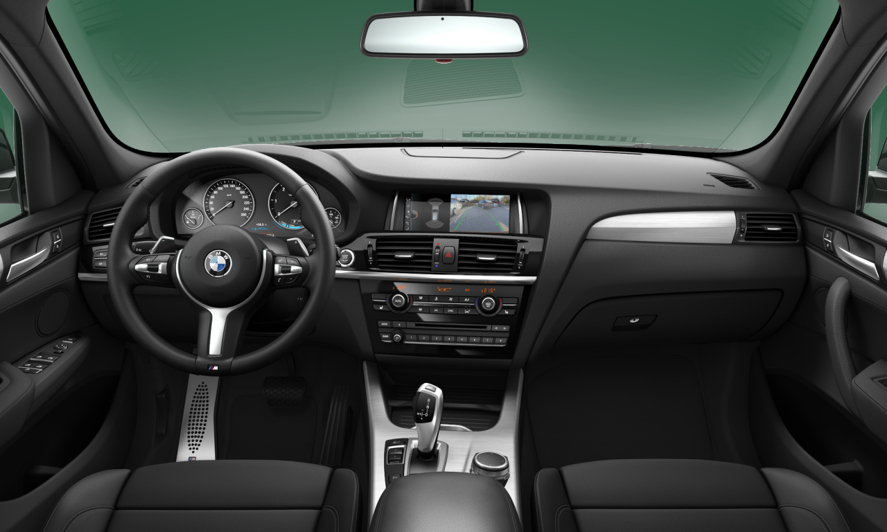 Interior of 2016 BMW X3 xDrive20d (F25), VIN WBAWZ520800T55358