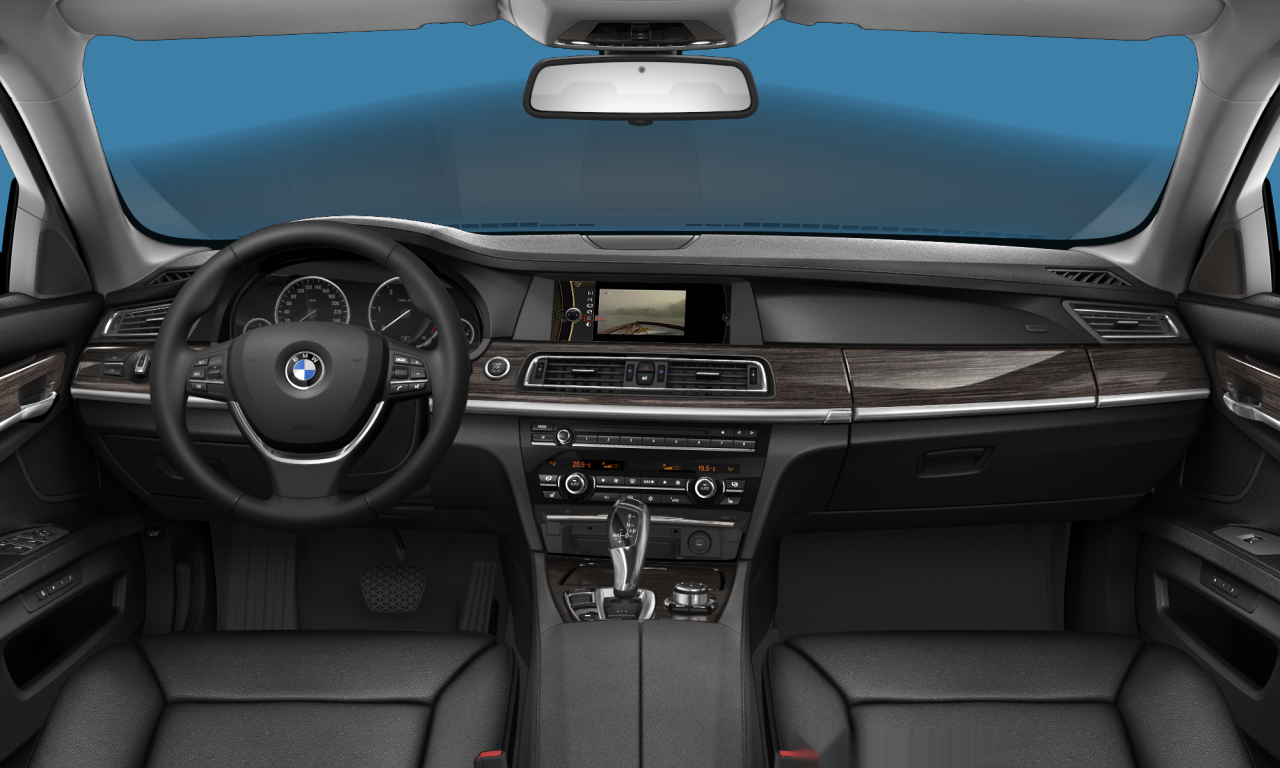 Interior of BMW 730Ld (F02), VIN WBAKM41080CY76751