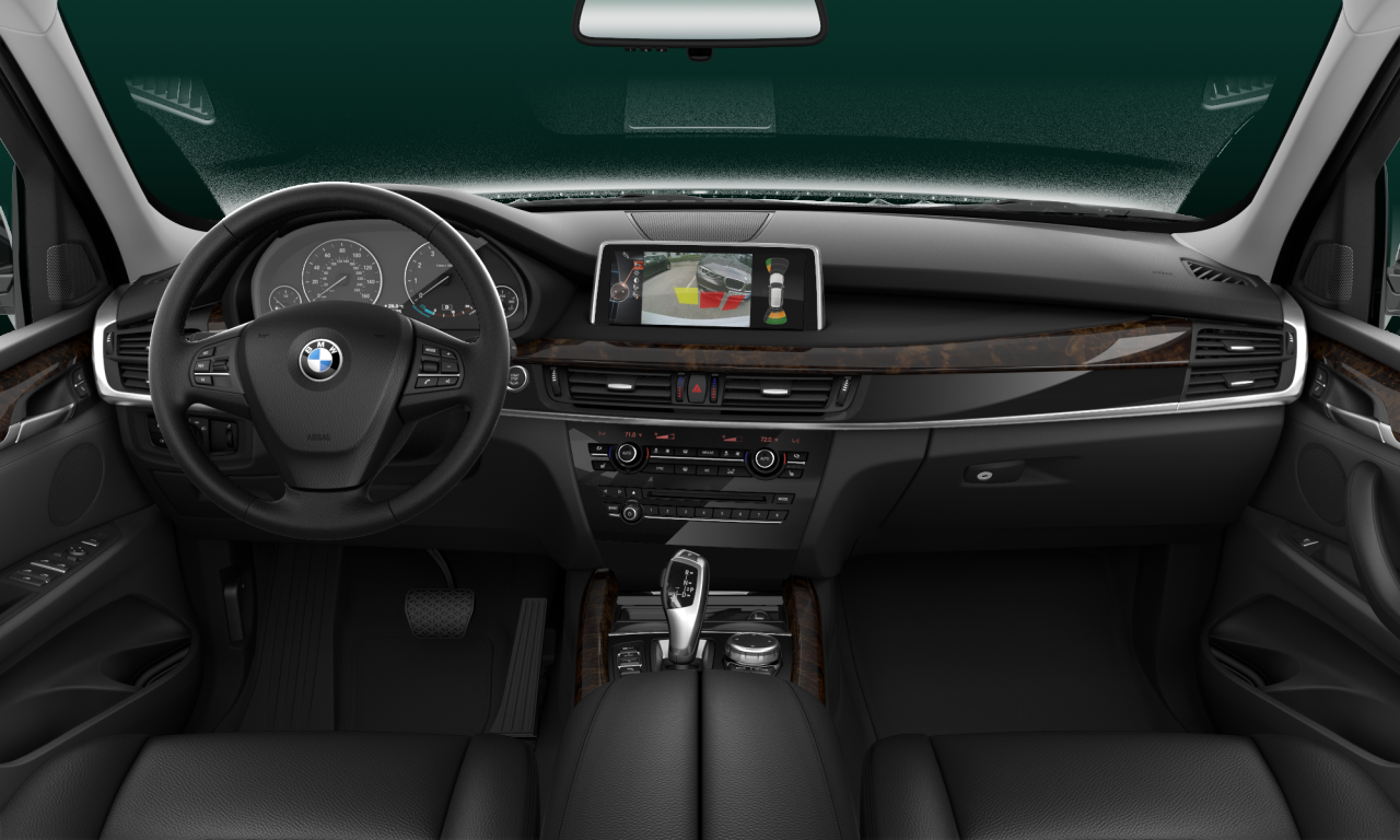 Interior of BMW X5 xDrive35i (F15), VIN 5UXKR0C58E0K46449