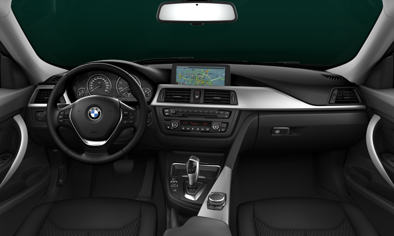 Interior of BMW 320d xDrive (F34), VIN WBA3Y510X0D655631