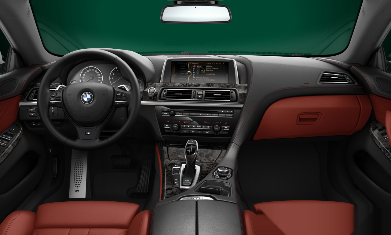 Interior of BMW 640i (F06), VIN WBA6A0101DDY66047