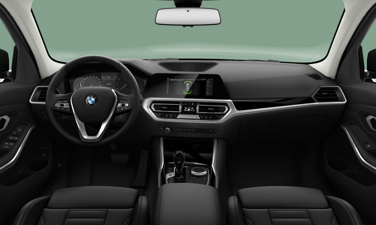Interior of 2020 BMW 320i xDrive (G20), VIN WBA5P31090FK77791