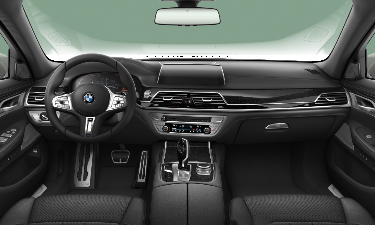 Interior of 2020 BMW 740Li (G12 (MUE)), VIN WBA7T2C04MCF88812