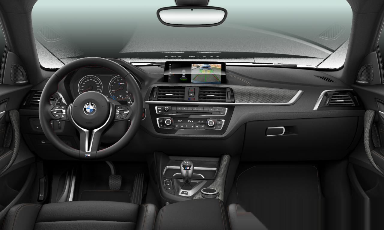 Interior of 2019 BMW M2 CS (F87 (MUE)), VIN WBS2U720407E65404