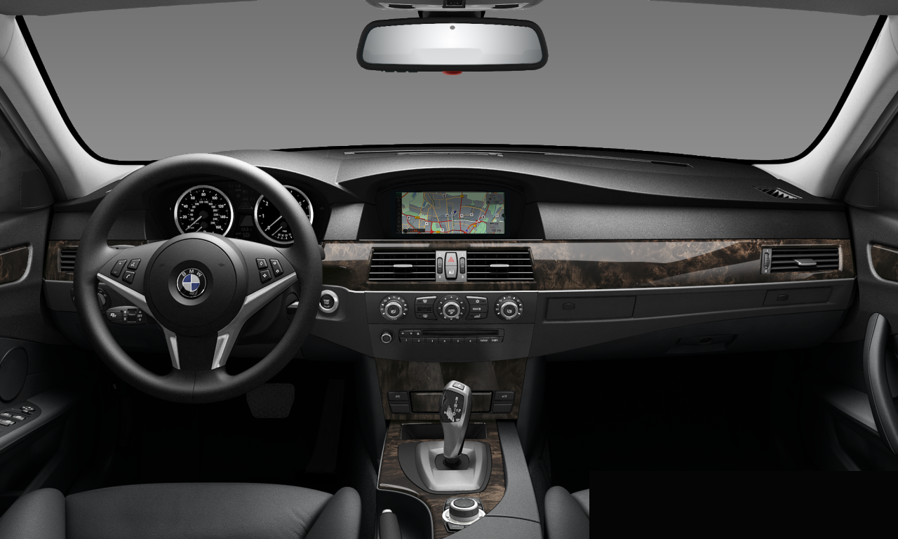Interior of BMW 528i (E60 (MUE)), VIN WBANU5C54AC365051