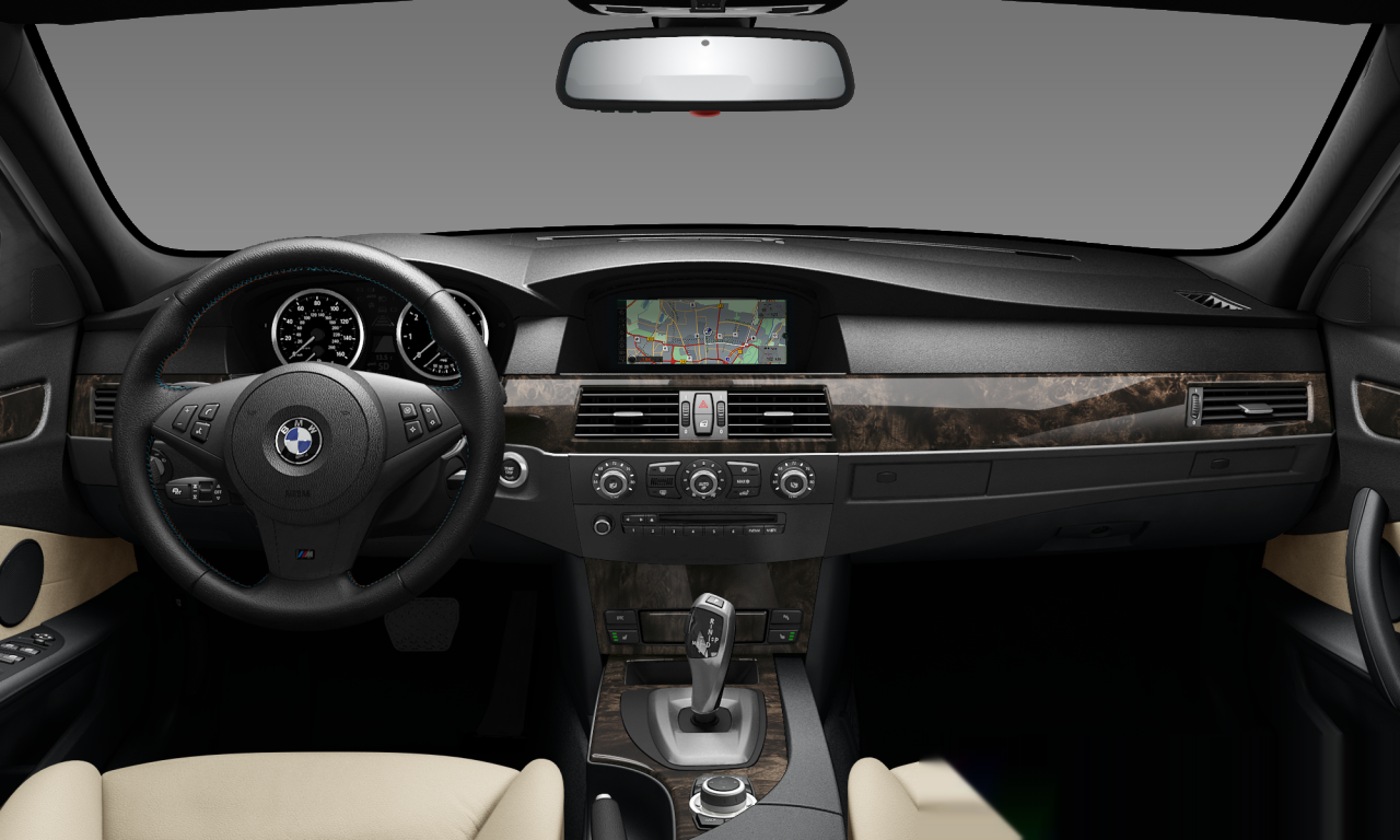 Interior of 2009 BMW 550i (E60 (MUE)), VIN WBANW5C52ACT56472