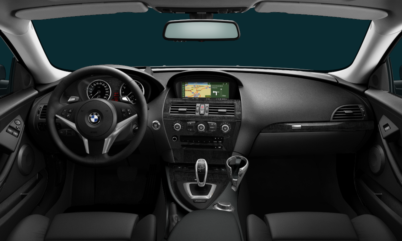 Interior of BMW 650i (E63 (MUE)), VIN WBAEA53538CV90998