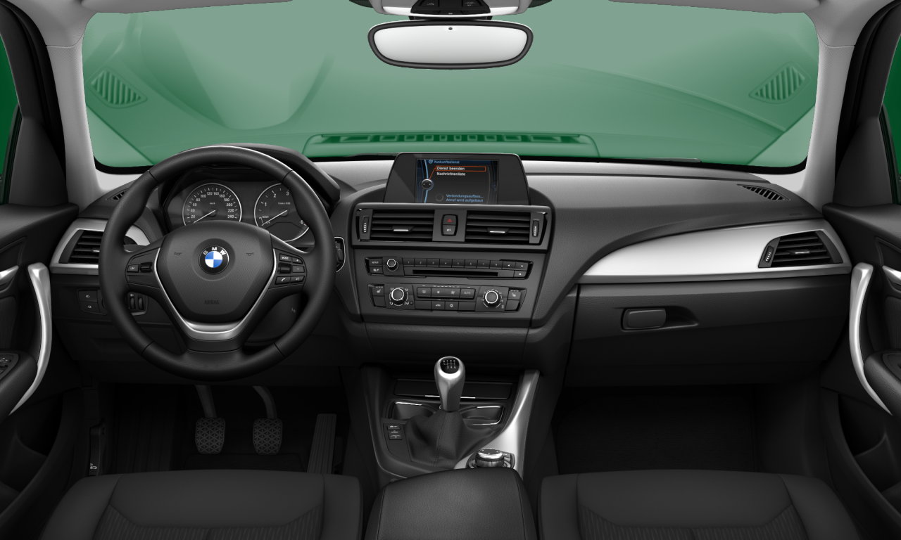 Interior of 2012 BMW 118d (F20), VIN WBA1C11030E872429