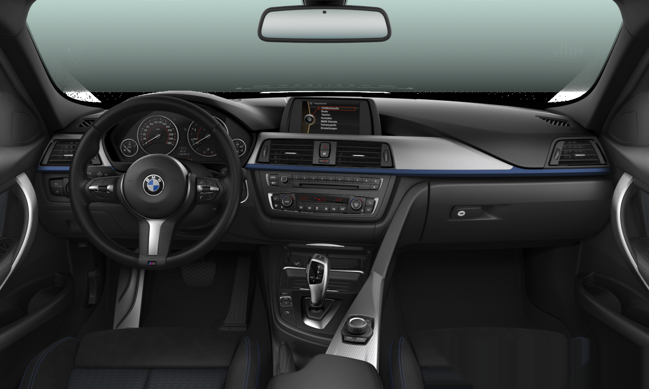 Interior of 2013 BMW 320d xDrive (F30), VIN WBA3D51060F701651