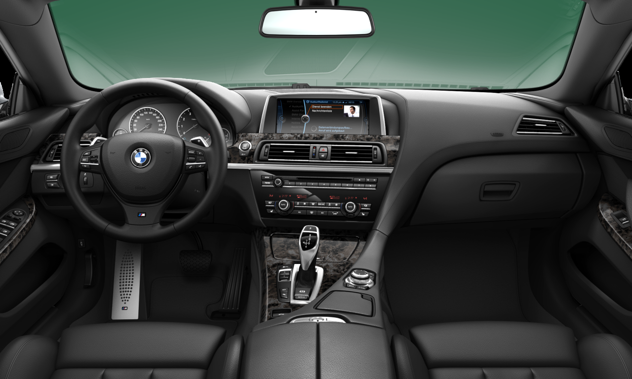 Interior of 2012 BMW 640i (F12), VIN WBALW71030DX59461