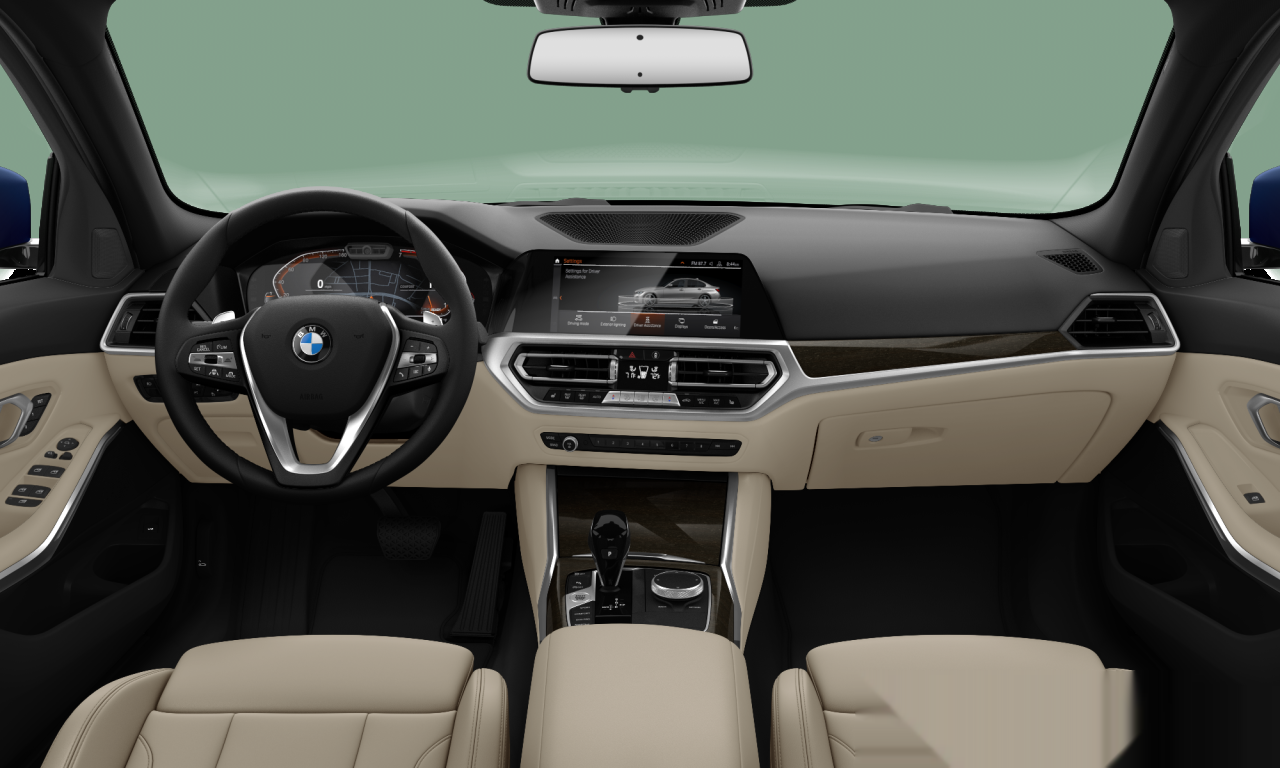 Interior of BMW 330i (G20), VIN WBA5R1C07LFH44371