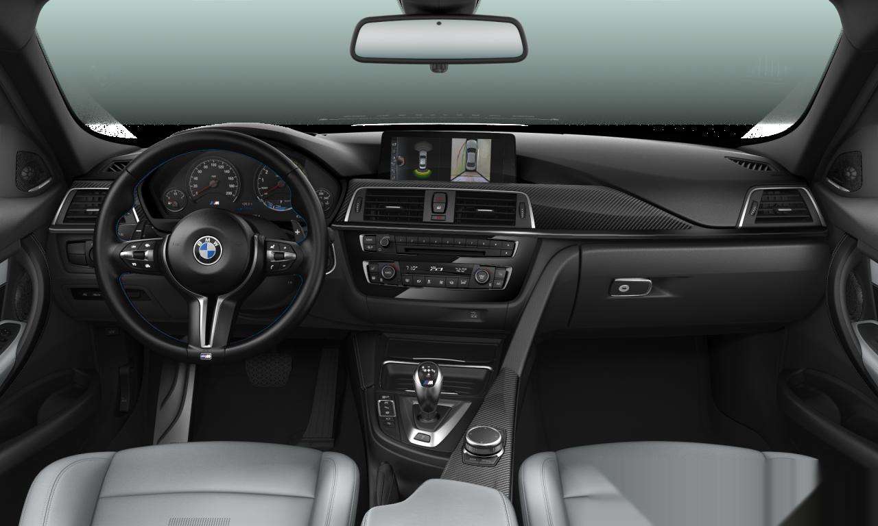 Interior of 2016 BMW M3 (F80 (MUE)), VIN WBS8M9C57H5G84705