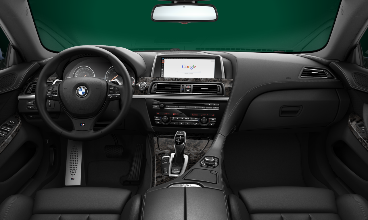 Interior of 2013 BMW 640i (F06), VIN WBA6A02050DZ11791