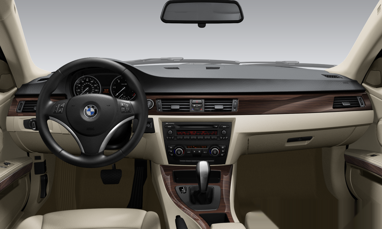 Interior of BMW 328i (Coupe (2 Doors)), VIN WBAKE3C52BE558910