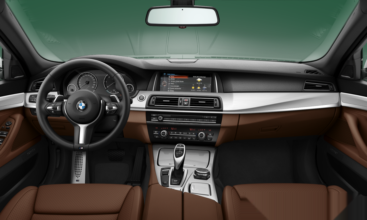 Interior of BMW 530d (F10 (MUE)), VIN WBA5D11080D775313