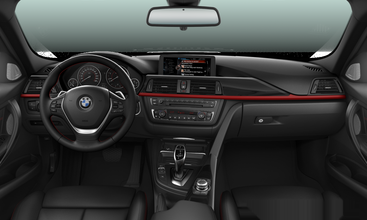 Interior of 2012 BMW 320d (F30), VIN WBA3D31070F303630