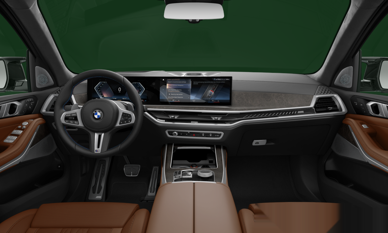 Interior of 2023 BMW X7 M60i xDrive (G07 (MUE)), VIN 5UX33EM08R9T29421