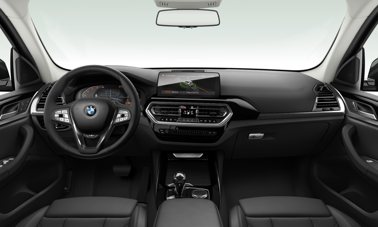 Interior of 2023 BMW X3 sDrive30i (G01 (MUE)), VIN 5UX43DP01P9R82115