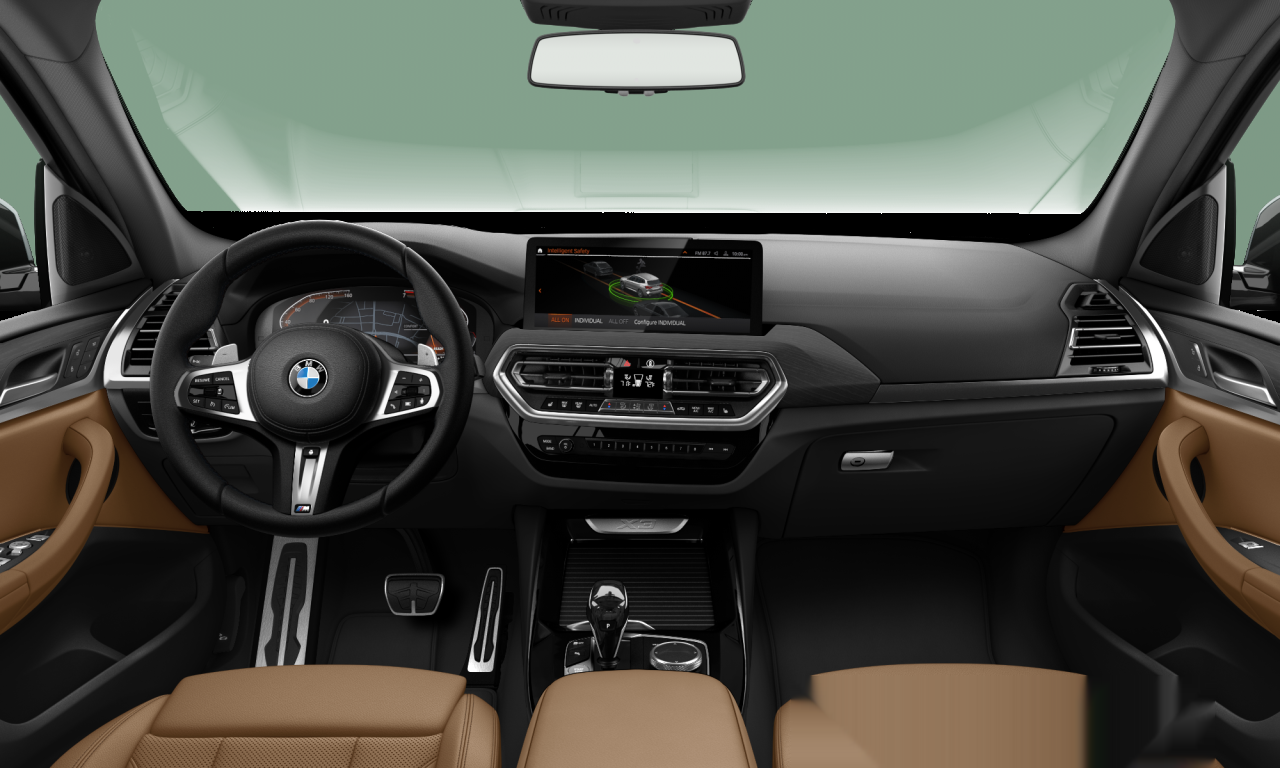 Interior of 2021 BMW X3 xDrive30i (G01 (MUE)), VIN 5UX53DP00N9K09413