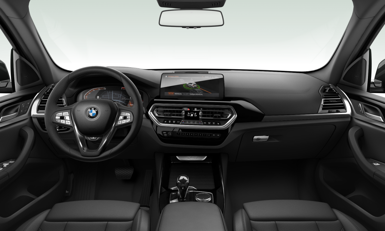 Interior of 2021 BMW X3 xDrive30i (G01 (MUE)), VIN 5UX53DP02N9K64896
