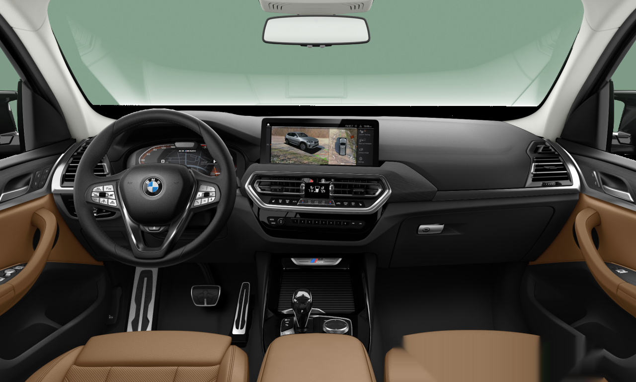 Interior of 2021 BMW X3 M40i (G01 (MUE)), VIN 5UX83DP04N9K45697