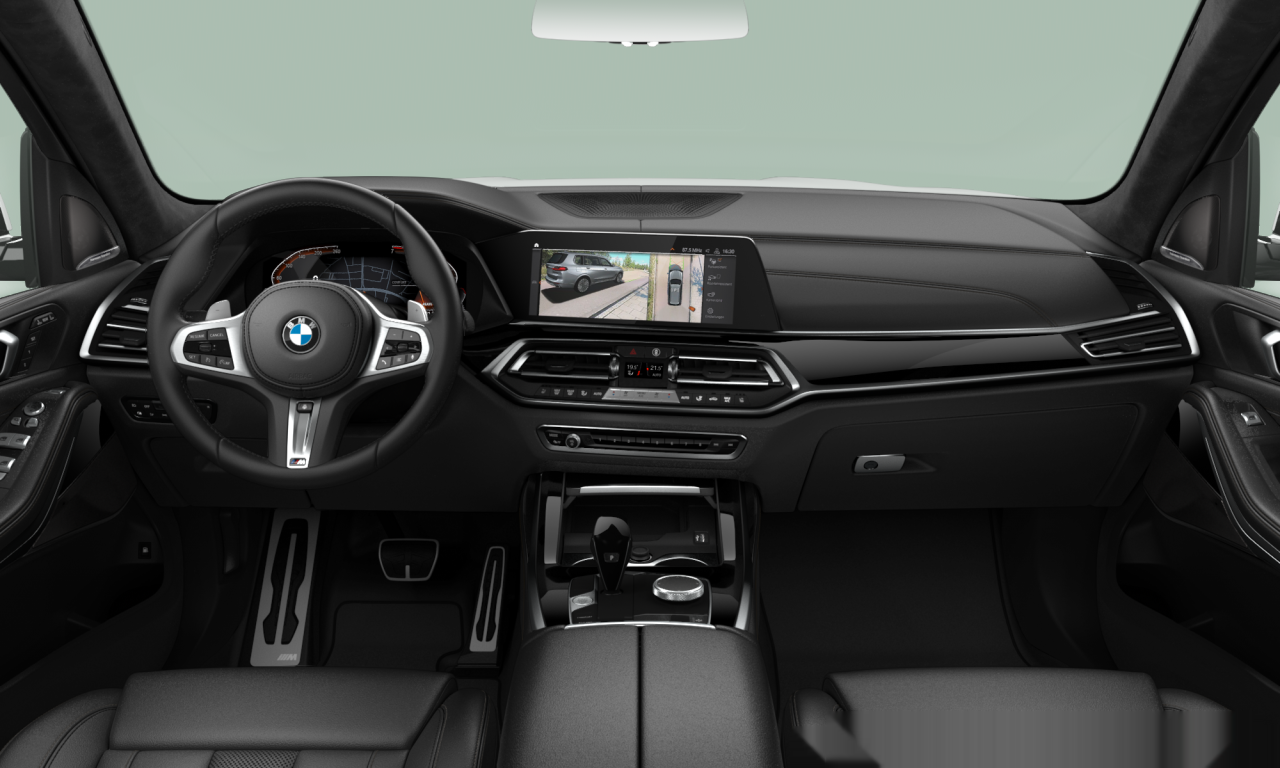 Interior of BMW X7 xDrive40i (G07), VIN 5UXCW2C01N9L76498