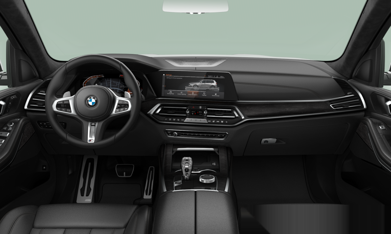 Interior of BMW X7 xDrive40i (G07), VIN 5UXCW2C04N9K25719