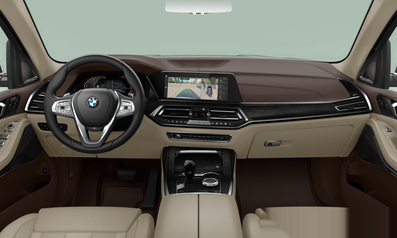 Interior of BMW X7 xDrive50i (G07), VIN 5UXCX4C59KLS37755