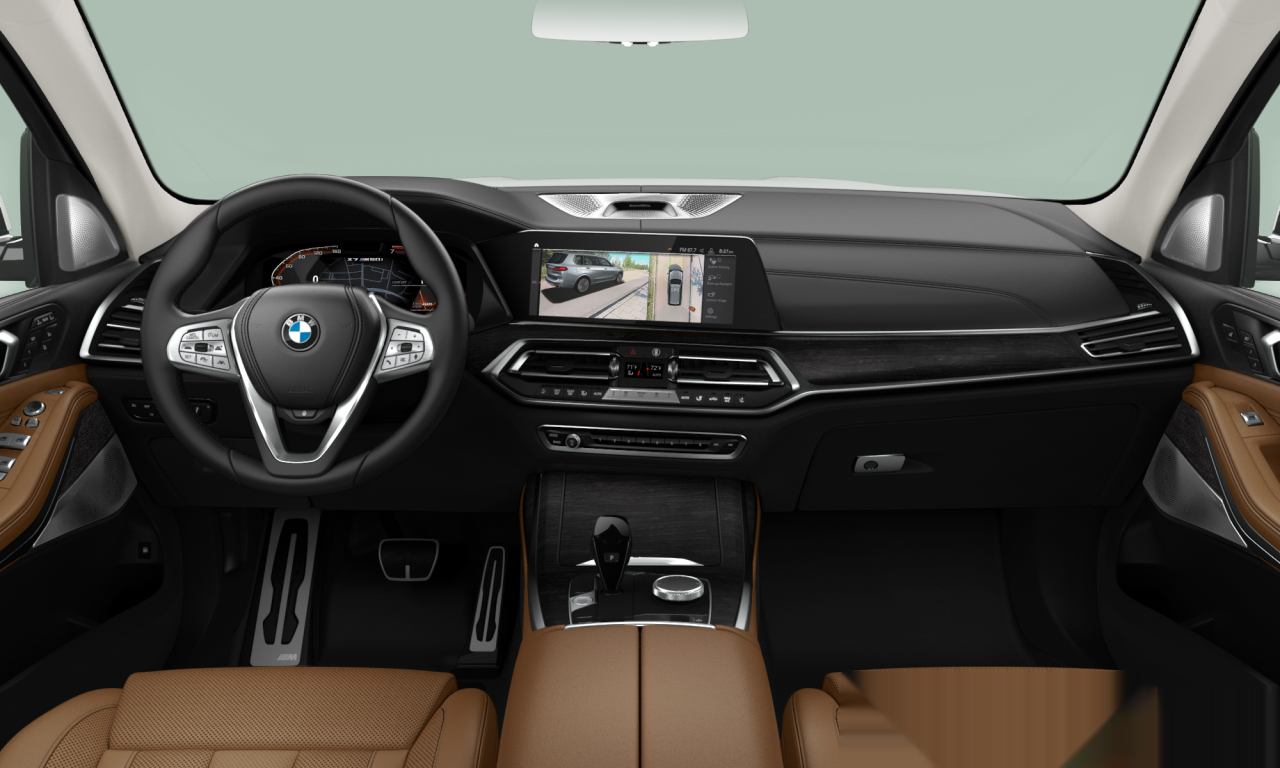 Interior of BMW X7 M50i (G07), VIN 5UXCX6C08M9F47561
