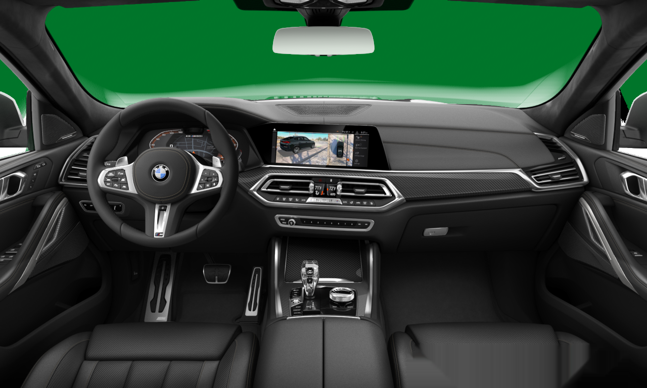 Interior of 2021 BMW X6 M50i (G06), VIN 5UXCY8C02N9K23027