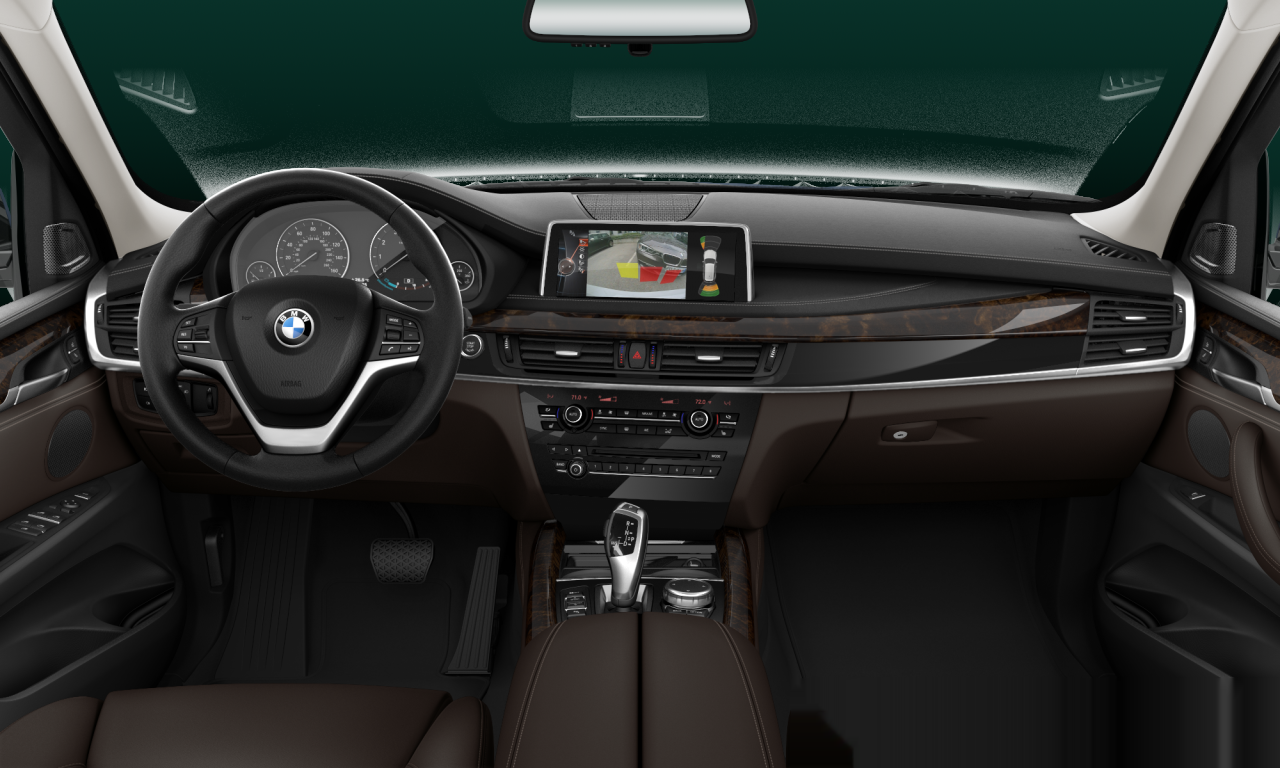 Interior of BMW X5 xDrive35i (F15), VIN 5UXKR0C50F0K62212