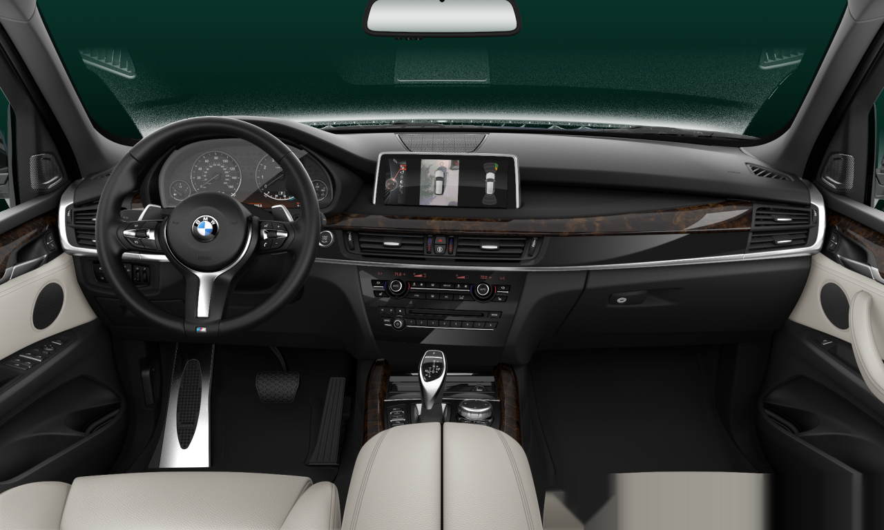 Interior of BMW X5 xDrive35i (F15), VIN 5UXKR0C53E0H21928
