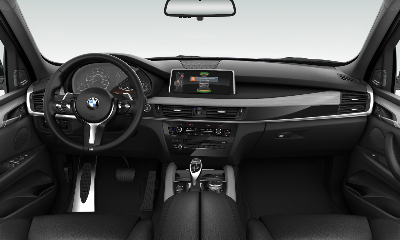 Interior of BMW X5 xDrive35i (F15), VIN 5UXKR0C58F0P15525