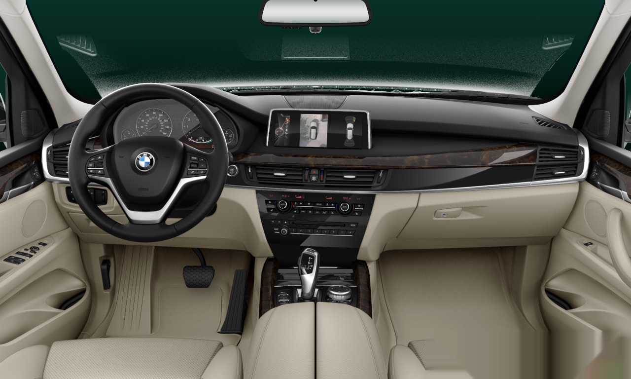 Interior of BMW X5 sDrive35i (F15), VIN 5UXKR2C51E0H32633