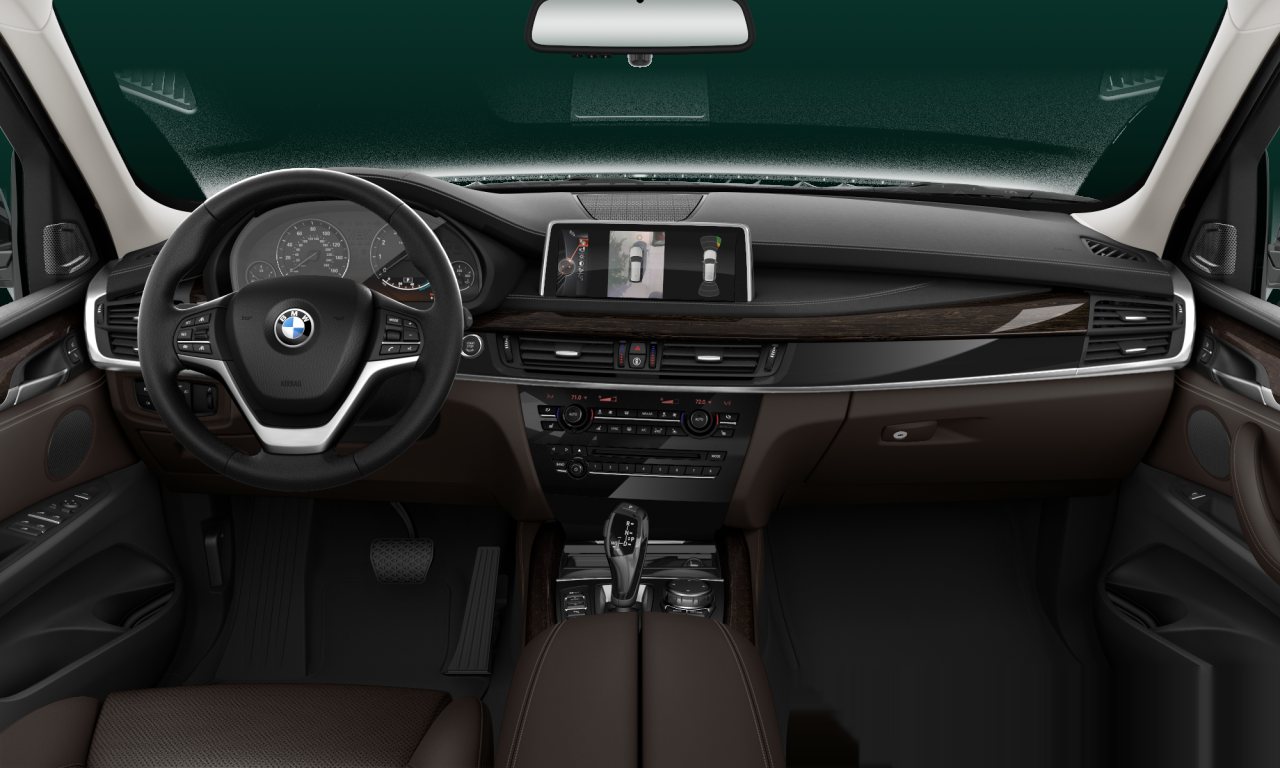 Interior of BMW X5 xDrive50i (F15), VIN 5UXKR6C59G0J80385
