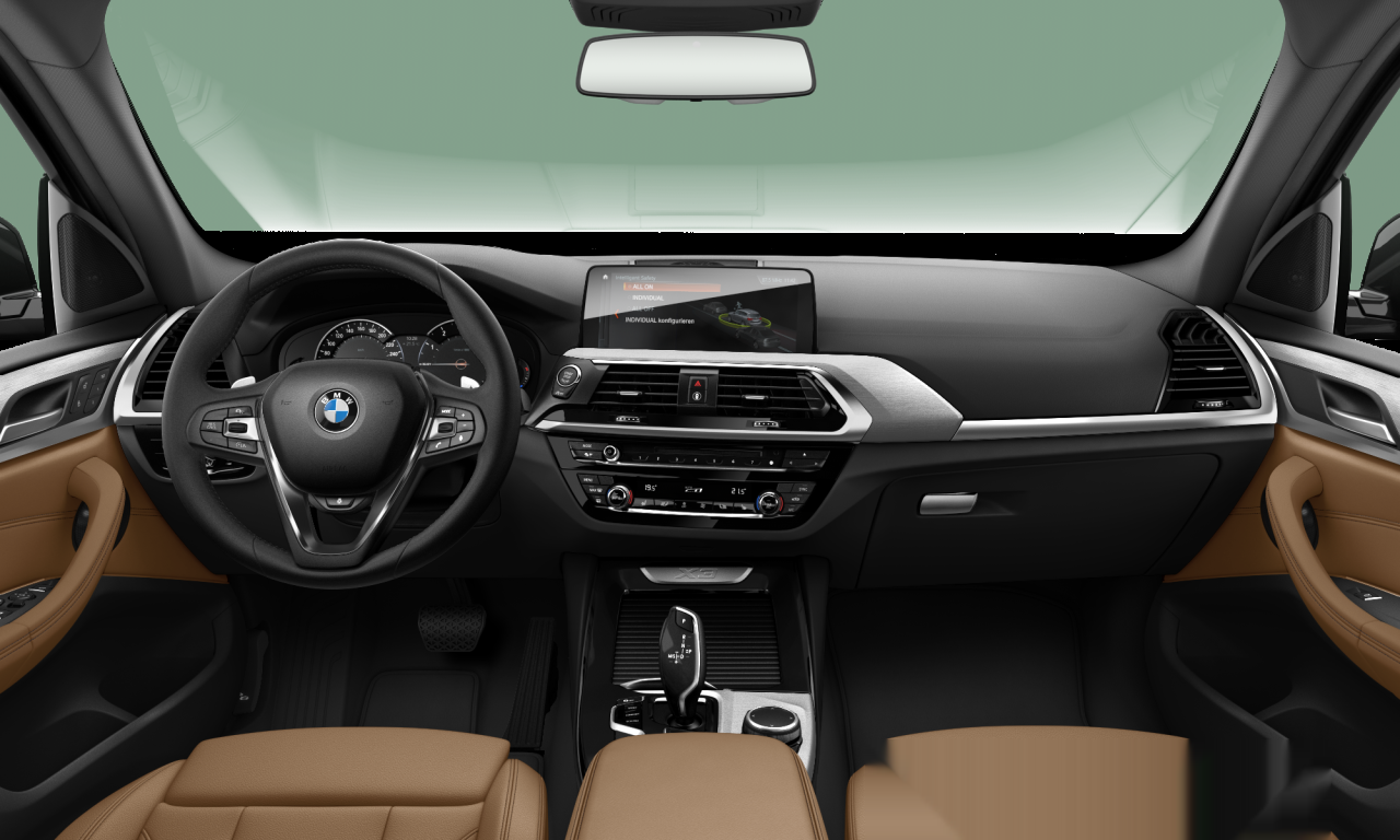 Interior of BMW X3 xDrive30i (G01), VIN 5UXTR9C50JLD67111