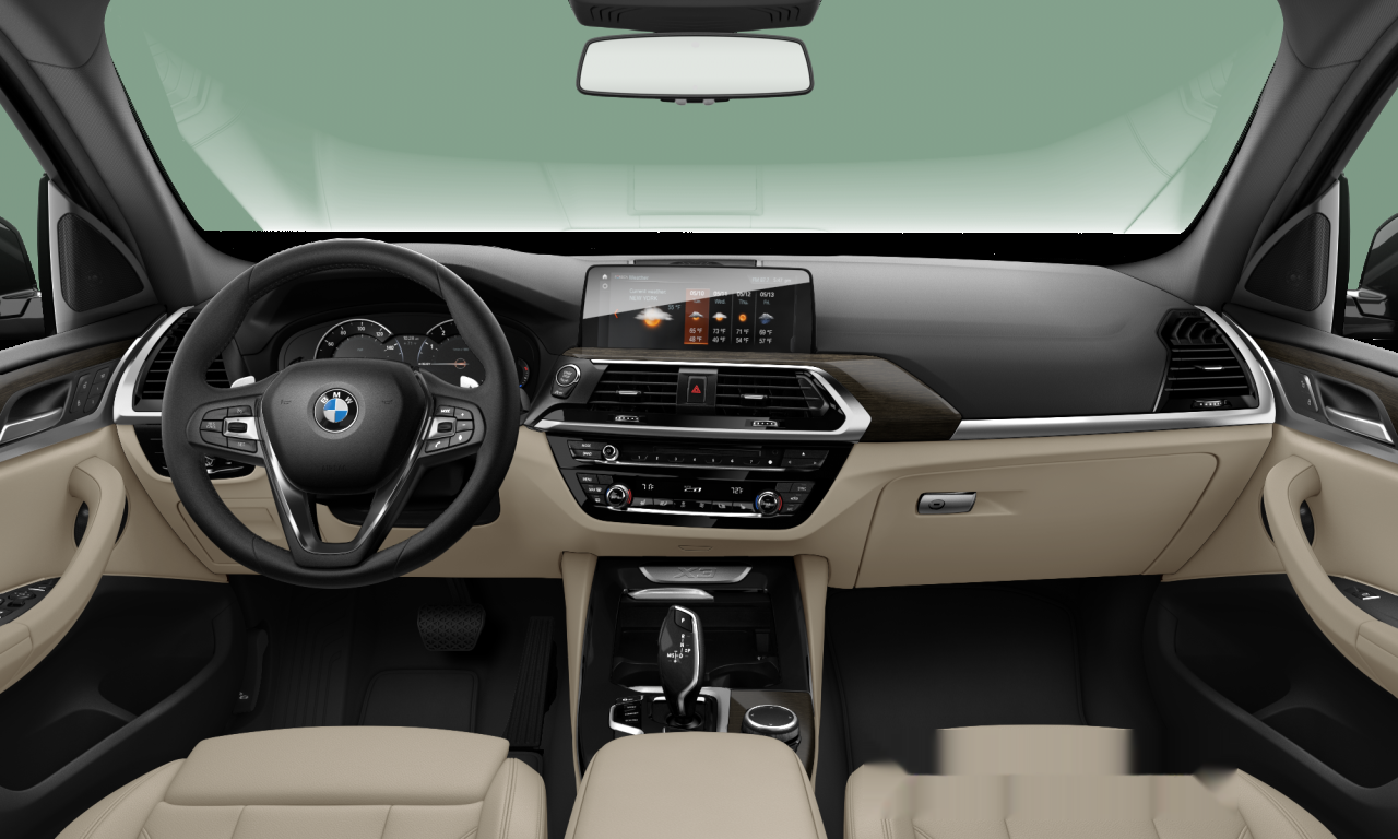 Interior of BMW X3 xDrive30i (G01), VIN 5UXTR9C59JLD57628