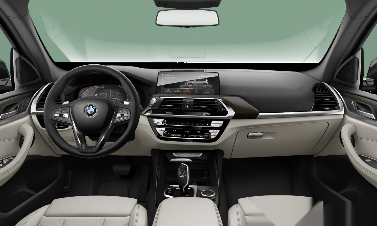 Interior of 2019 BMW X3 sDrive30i (G01), VIN 5UXTY3C03LLU71287