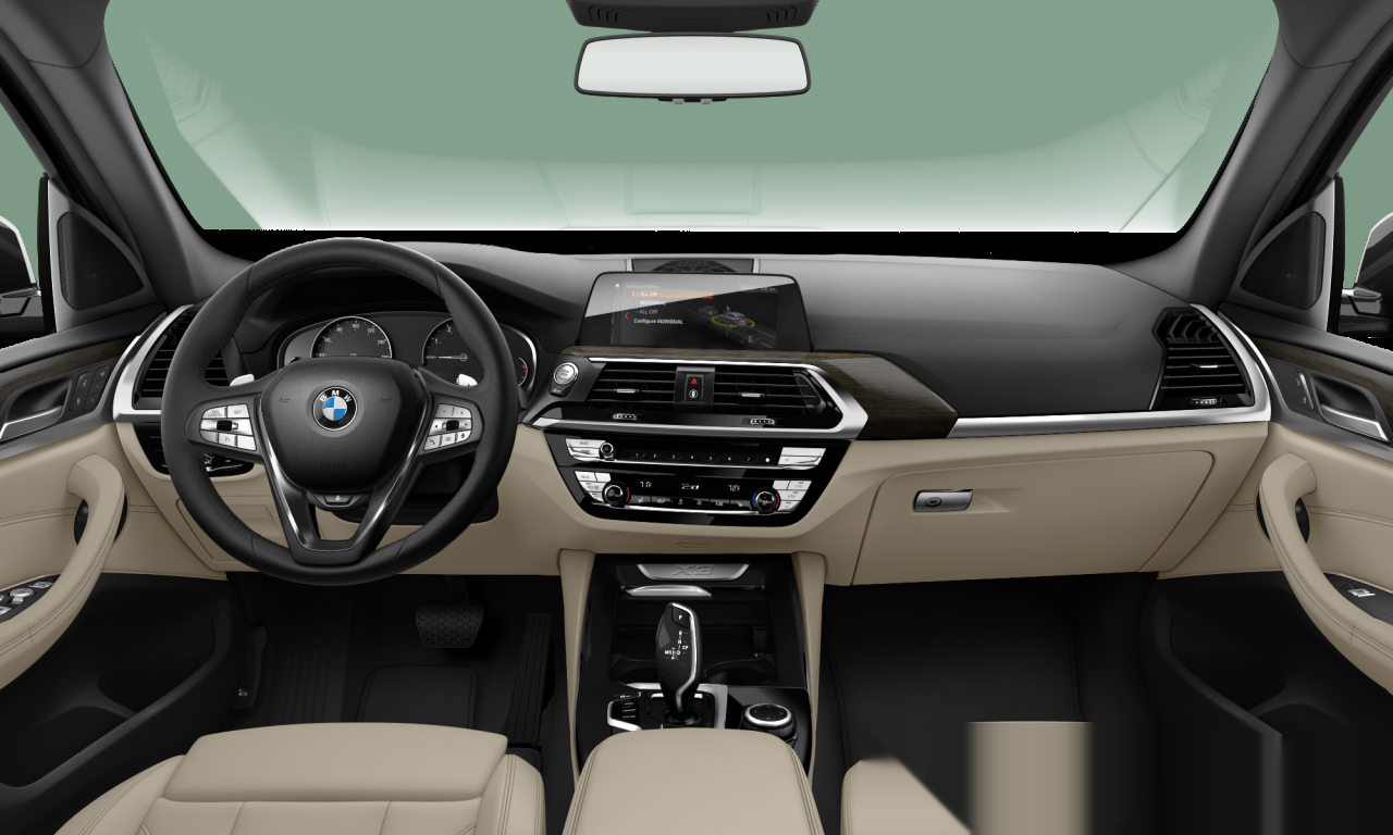 Interior of BMW X3 xDrive30i (G01), VIN 5UXTY5C06M9F00794
