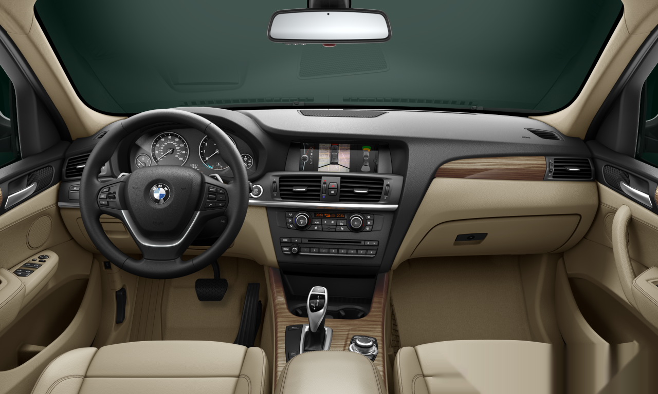 Interior of 2010 BMW X3 xDrive35i (F25), VIN 5UXWX7C50BLT78082