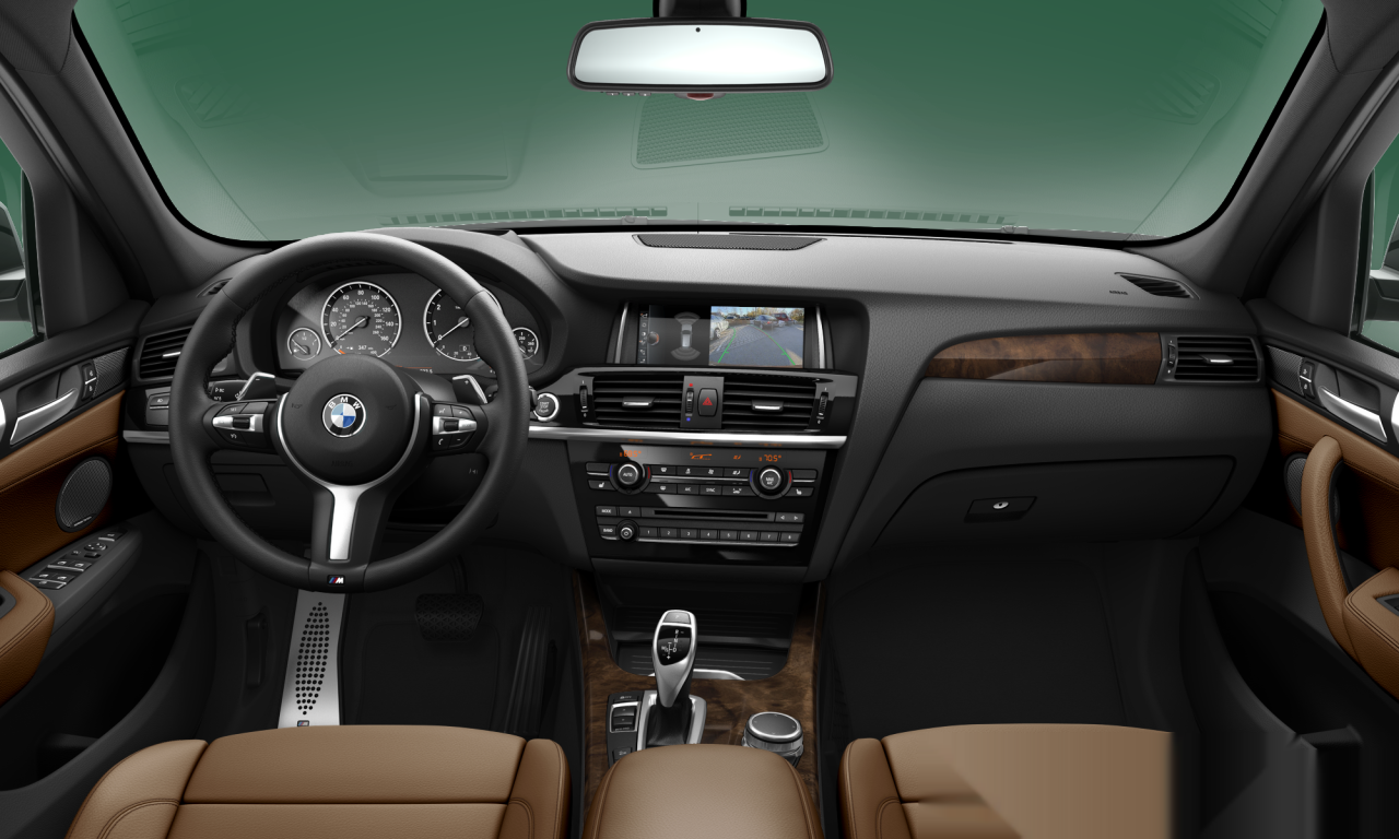 Interior of 2017 BMW X3 xDrive35i (F25), VIN 5UXWX7C5XH0S18589