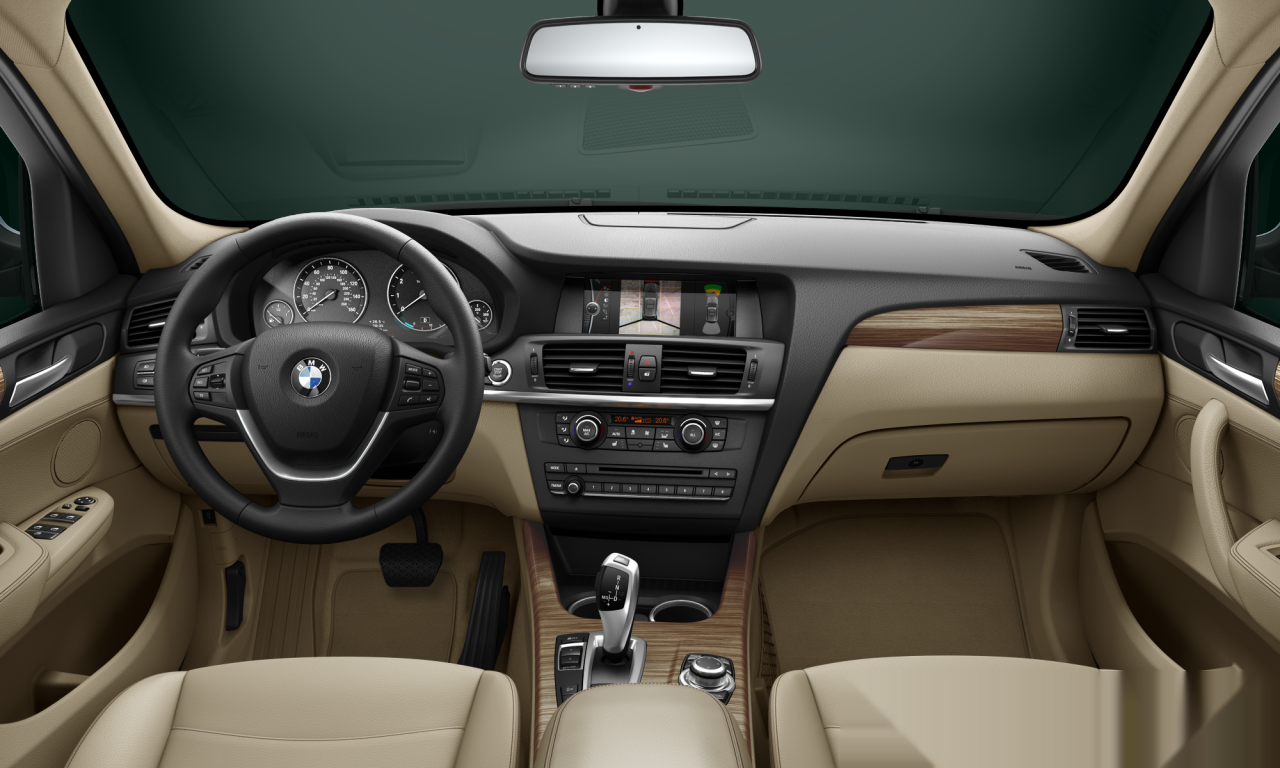 Interior of 2012 BMW X3 xDrive28i (F25), VIN 5UXWX9C5XD0D00007